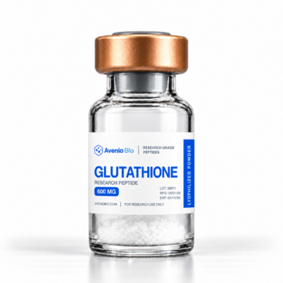 Avenio Bio Glutathione 600mg research-use-only vial