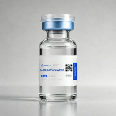 Sterile diluent 3 mL vial (bacteriostatic water, 0.9% benzyl alcohol) — laboratory reagent, research use only
